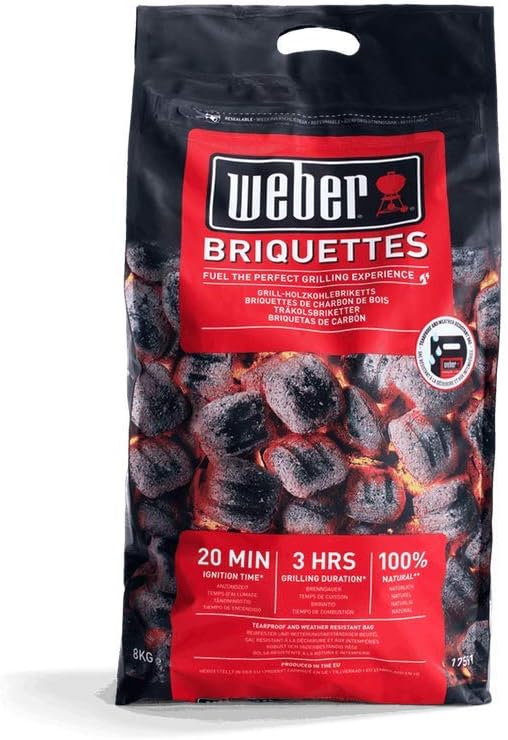 Weber Classic Kettle barbecue au charbon de bois, surface de cuisson Ø 57cm, barbecue avec couvercle et cuve en acier emaillé, thermomètre intégré au couvercle, trépied et roues - Noir (1341504)