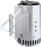 Weber Classic Kettle barbecue au charbon de bois, surface de cuisson Ø 57cm, barbecue avec couvercle et cuve en acier emaillé, thermomètre intégré au couvercle, trépied et roues - Noir (1341504)