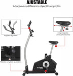- Vélo d’Appartement Motorisé CV-351 – Masse d'Inertie 10kg - Résistance Magnétique à 16 Niveaux - 7 Programmes d'Entraînement - Selle Ajustable - Connectivité Application Kinomap