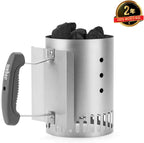 Weber Classic Kettle barbecue au charbon de bois, surface de cuisson Ø 57cm, barbecue avec couvercle et cuve en acier emaillé, thermomètre intégré au couvercle, trépied et roues - Noir (1341504)