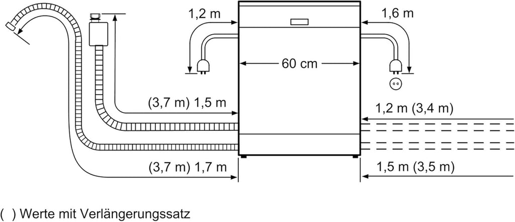 Lave-vaisselle BOSCH SMS25AW05E Blanc (60 cm)