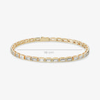 Bracelet Notte Blanche - Bracelet Laiton Dorure Or 18k | Lumière sur la Peau