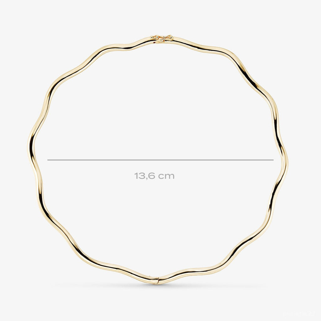 Collier Gio - Collier Laiton Dorure Or 18k | Design Sculptural Moderne