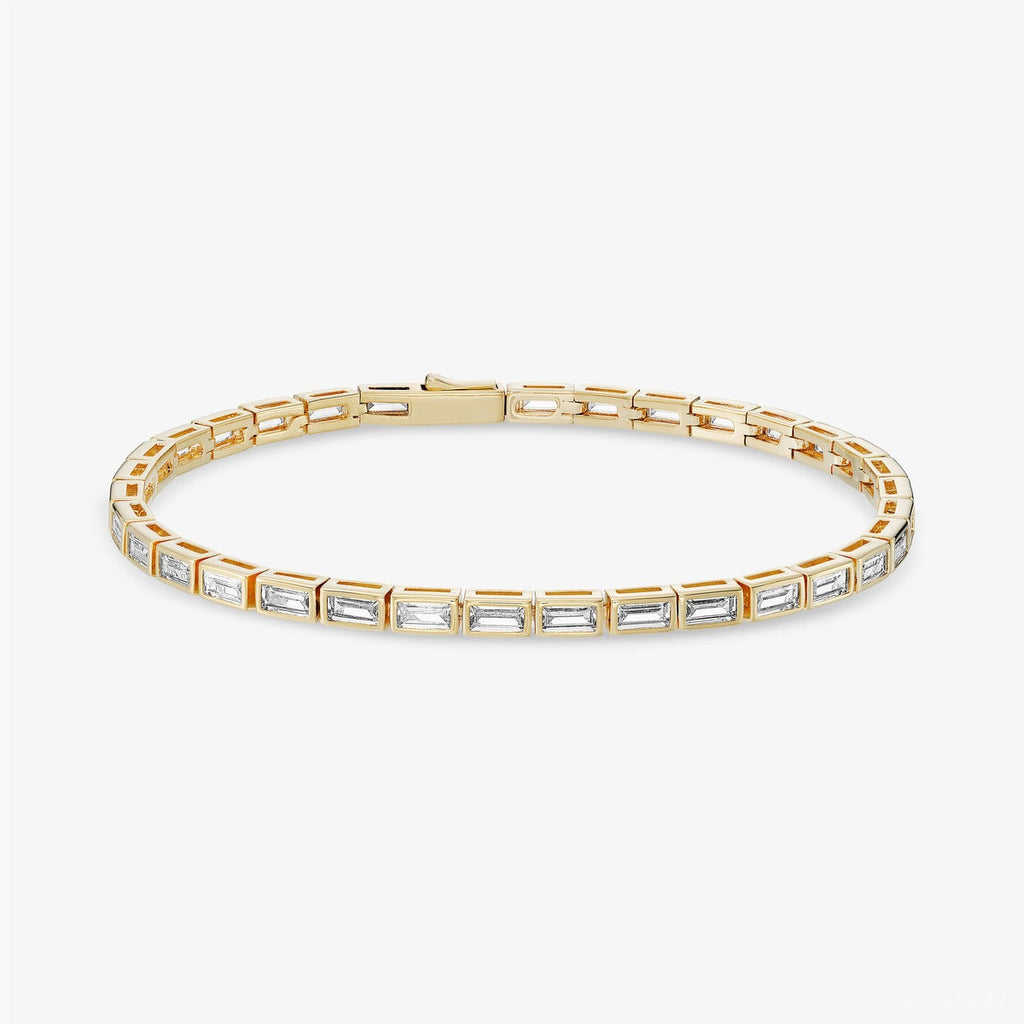 Bracelet Notte Blanche - Bracelet Laiton Dorure Or 18k | Lumière sur la Peau