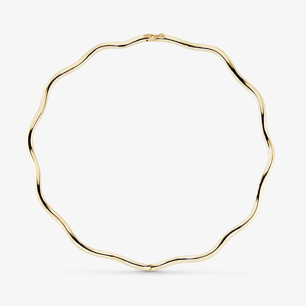 Collier Gio - Collier Laiton Dorure Or 18k | Design Sculptural Moderne