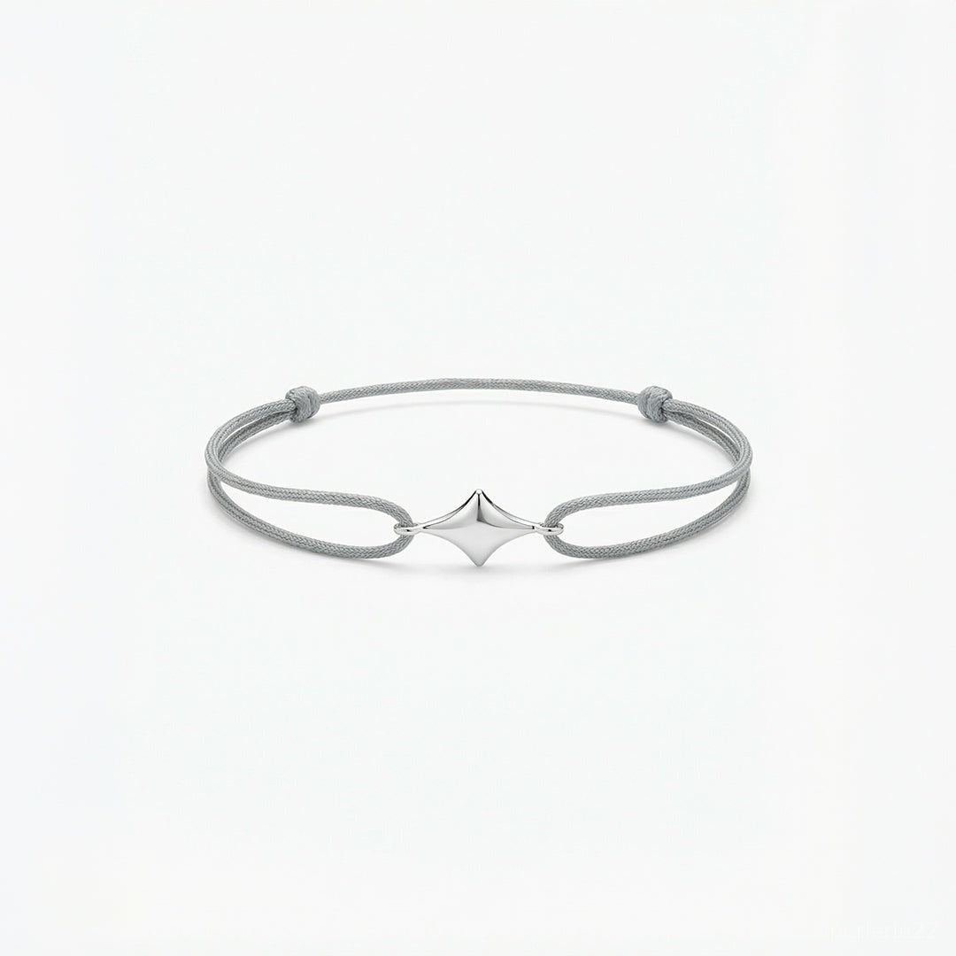 Bracelet Minuit - Bracelet Argent 925 Fil Coloré | Best-seller | Édition Maman