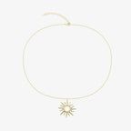 Collier Sunny - Créole Soleil Argent 925 Or 18k | 45cm + 5cm | Best-seller