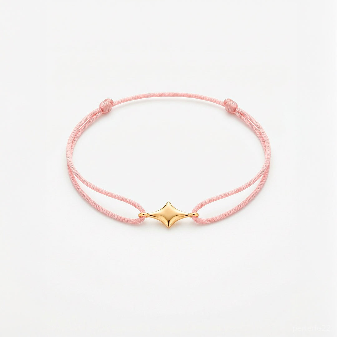 Bracelet Minuit - Bracelet Argent 925 Fil Coloré | Best-seller | Édition Maman