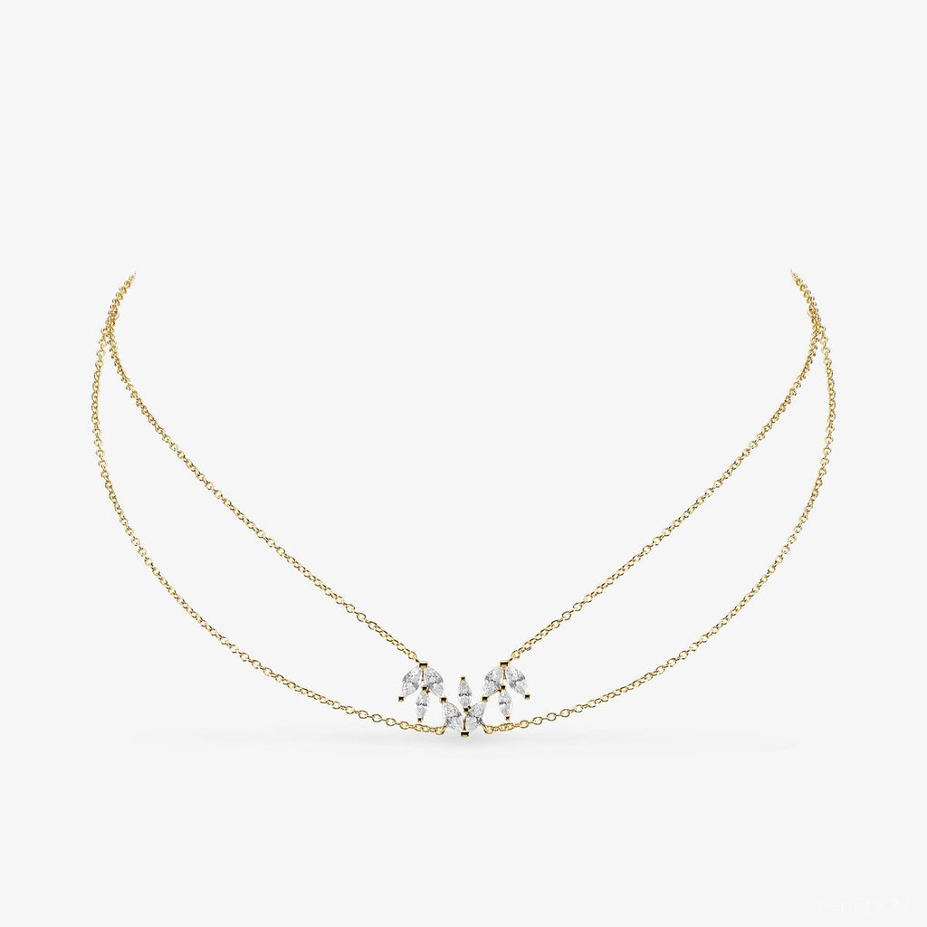 Collier Féline - Collier Créole Argent 925 Doré Or 18k | Design Félins