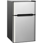 Réfrigérateur Compact Mini-réfrigérateur 90 L Congélateur Séparé avec Design à 2 Portes Fonctionnement Silencieux Blanc/Gris/Noir
