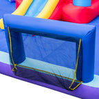 Château Gonflable à Toboggans Aquatiques Thème de La Fusée pour Enfants Piscine Zone de Saut Pistolet à Eau Escalade Souffleur de 850 W Multicolore