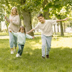 Aire de jeux enfant Montessori - 3 en 1 Balançoire, Toboggan, Cabane en bois modulable