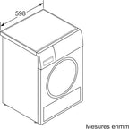 Bosch WTN85V07FF Sèche linge à condensation Série 4 - Silencieux - Pose Libre - 7kg - 112 L - Blanc