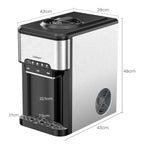 Machine à Glaçons 3 en 1 avec Distributeur d'Eau Froide/Chaude 20 kg en 24h Cube de Glace 6-13 min pour Maison Bureau Bar