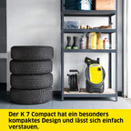 Nettoyeur haute pression Karcher K 7 Premium Smart Control Flex Home - 180 bars - 600 L/h - connecté - tambour enrouleur - brosse terrasse