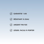 Bague Polaire - Bague Ajustable Argent 925 Or 18k | Lueur Glacée